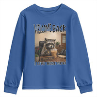 Funny Raccoon School Principal Youth Sweatshirt Welcom Back To School