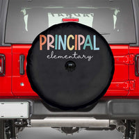 Boho Retro Vintage Elementary Principal Back to School Spare Tire Cover