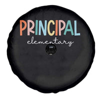 Boho Retro Vintage Elementary Principal Back to School Spare Tire Cover