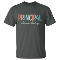 Boho Retro Vintage Elementary Principal Back to School T Shirt