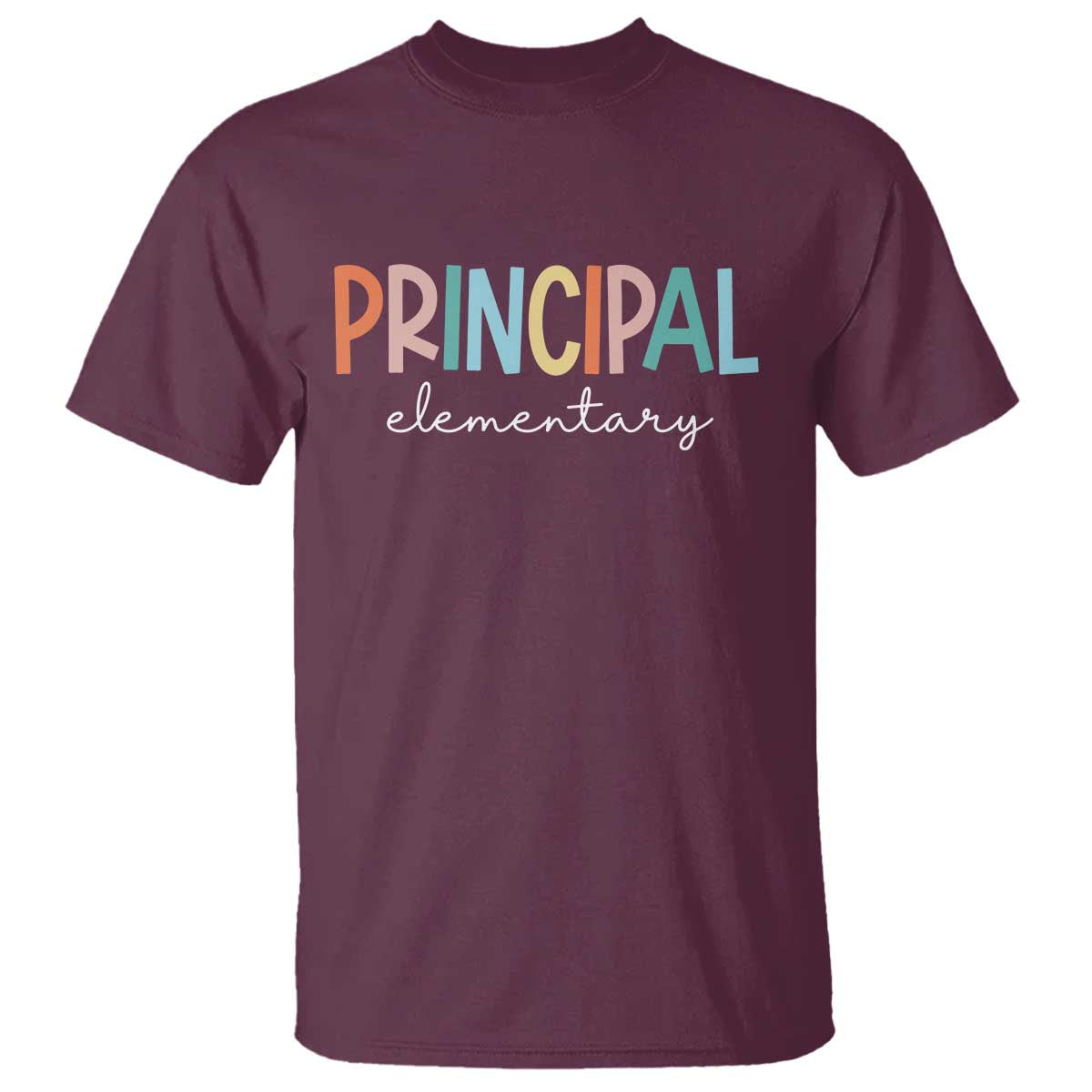Boho Retro Vintage Elementary Principal Back to School T Shirt