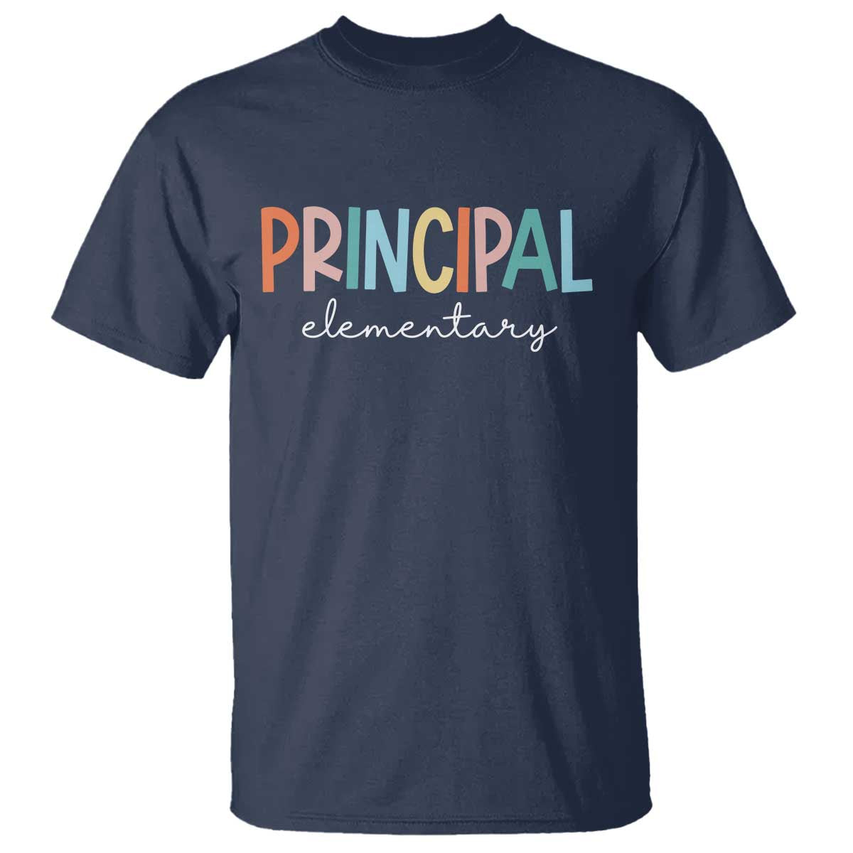 Boho Retro Vintage Elementary Principal Back to School T Shirt