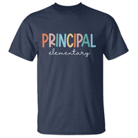 Boho Retro Vintage Elementary Principal Back to School T Shirt