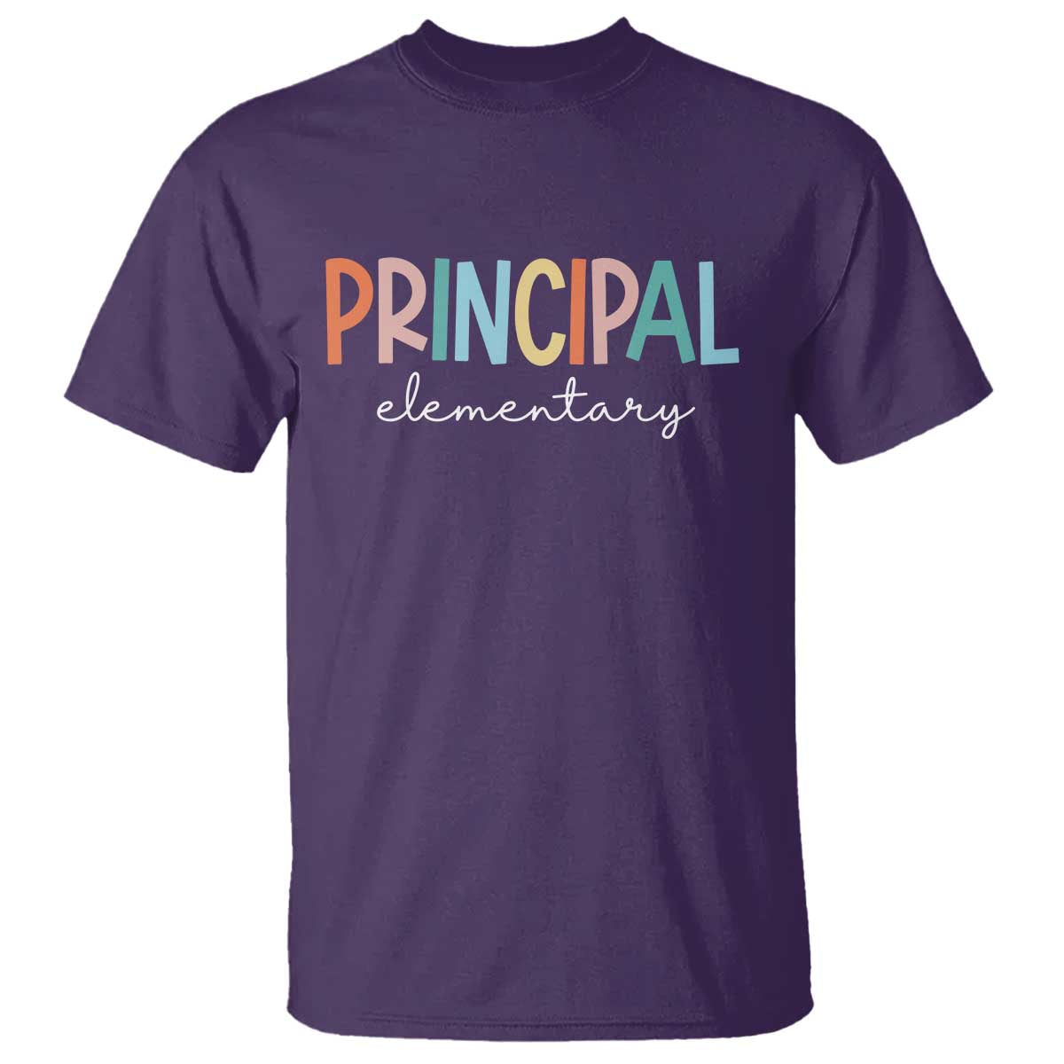 Boho Retro Vintage Elementary Principal Back to School T Shirt