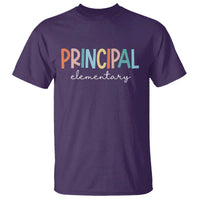 Boho Retro Vintage Elementary Principal Back to School T Shirt