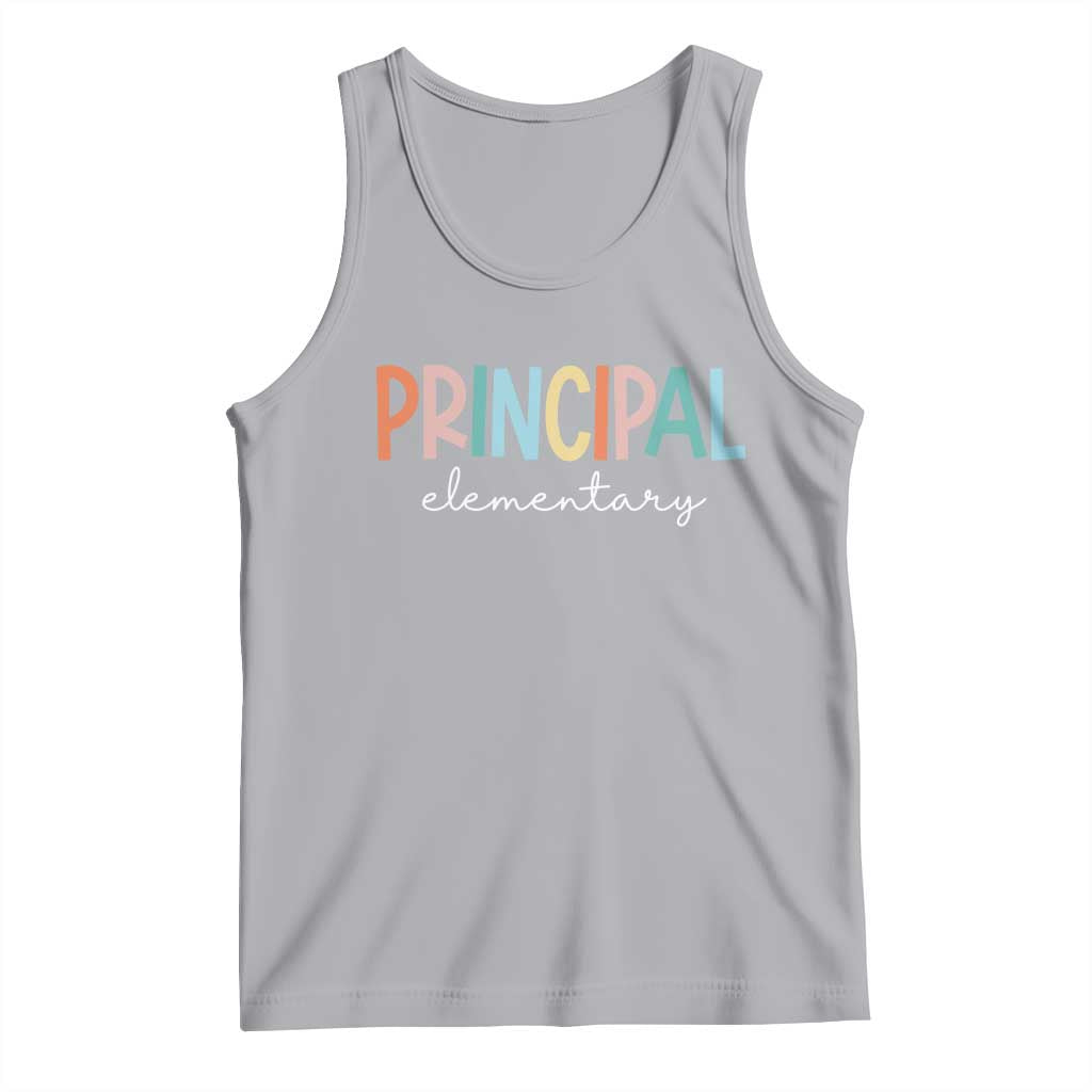 Boho Retro Vintage Elementary Principal Back to School Tank Top