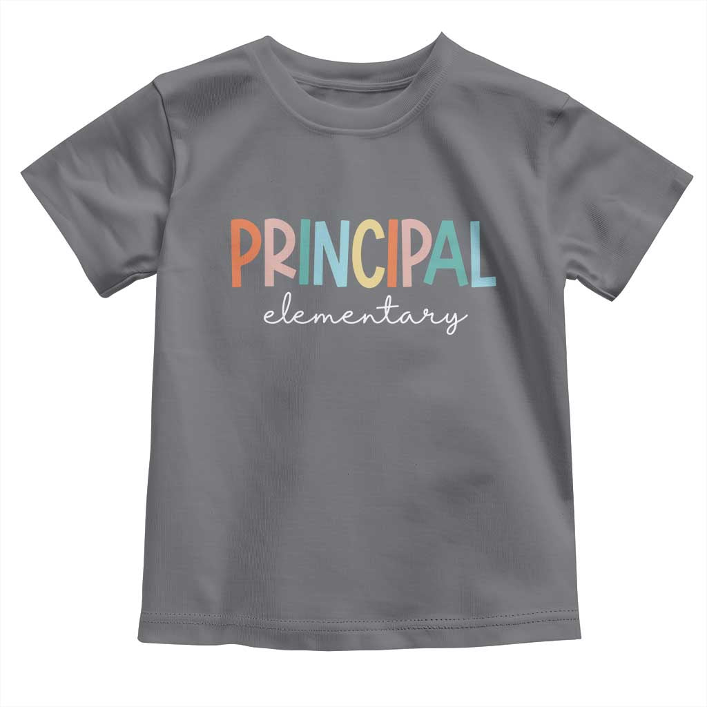 Boho Retro Vintage Elementary Principal Back to School Toddler T Shirt