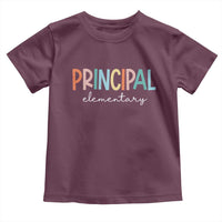 Boho Retro Vintage Elementary Principal Back to School Toddler T Shirt