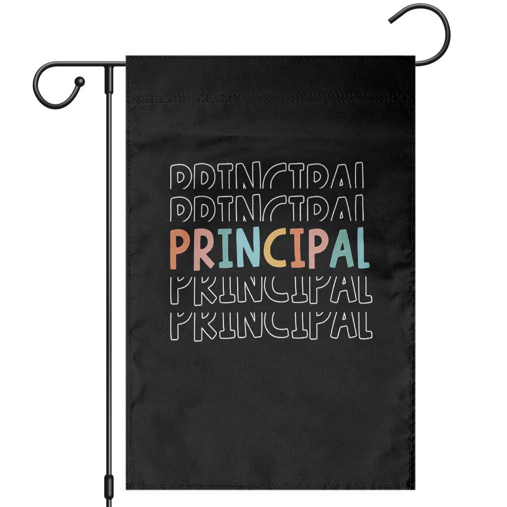 Boho Retro Vintage Principal Back to School Garden Flag