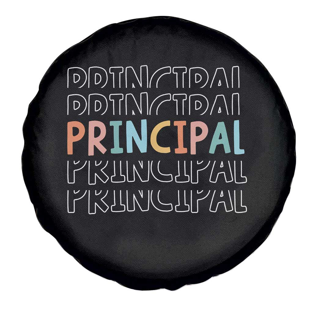 Boho Retro Vintage Principal Back to School Spare Tire Cover