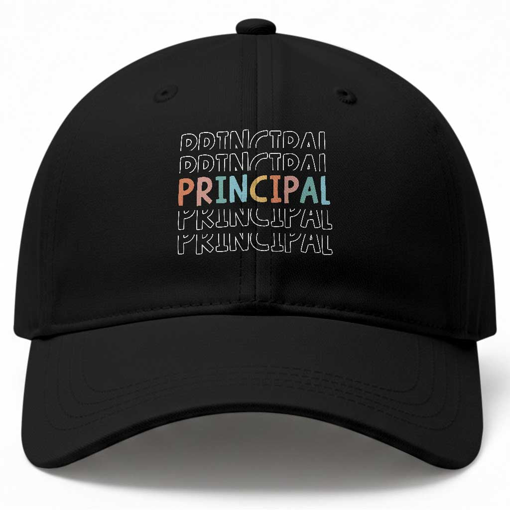 Boho Retro Vintage Principal Back to School Baseball Cap