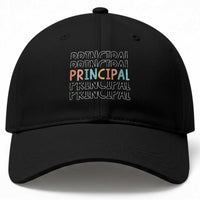 Boho Retro Vintage Principal Back to School Baseball Cap