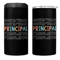 Boho Retro Vintage Principal Back to School 4 in 1 Can Cooler Tumbler