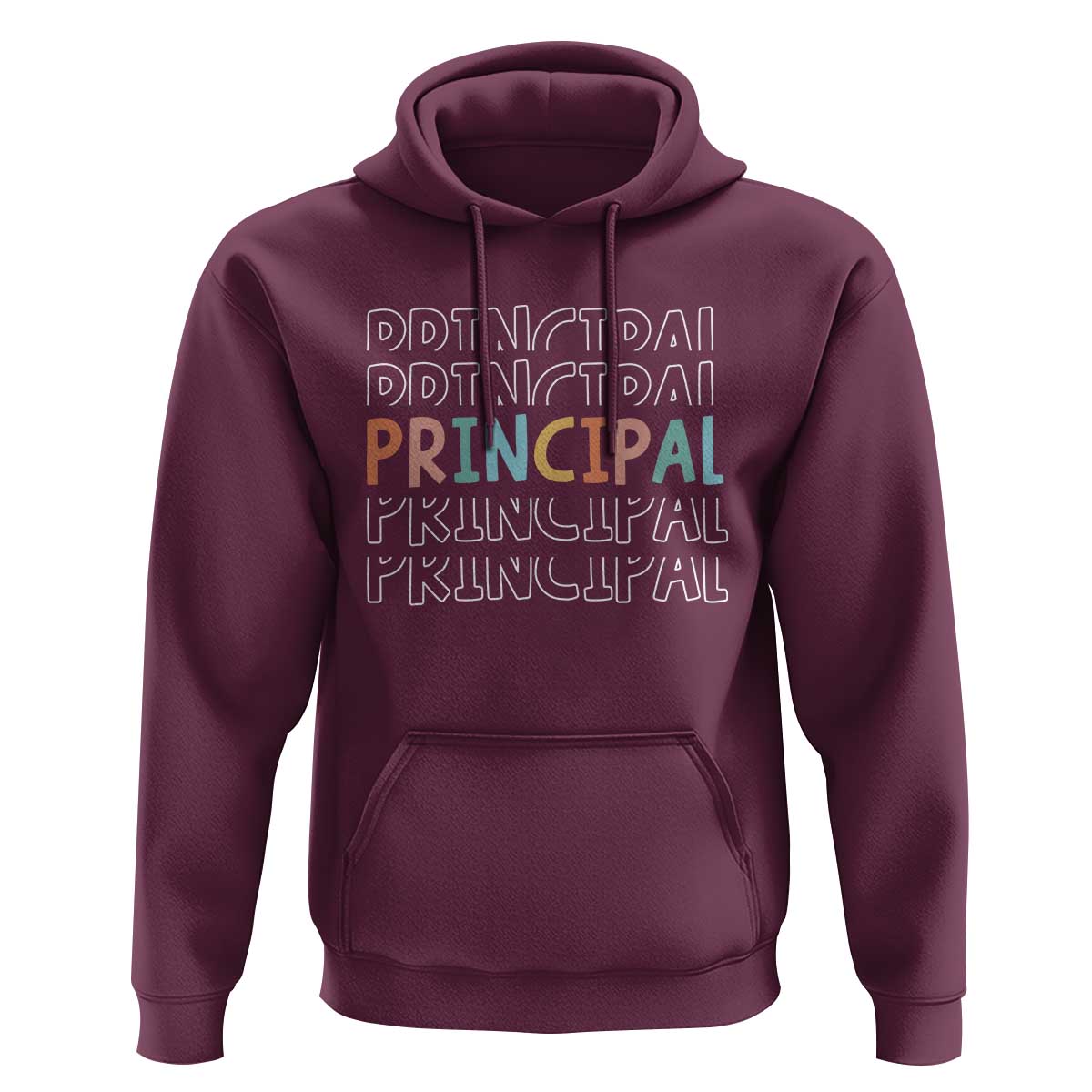 Boho Retro Vintage Principal Back to School Hoodie