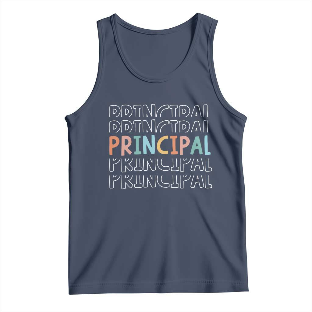 Boho Retro Vintage Principal Back to School Tank Top