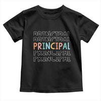 Boho Retro Vintage Principal Back to School Toddler T Shirt
