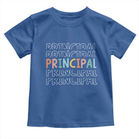Boho Retro Vintage Principal Back to School Toddler T Shirt