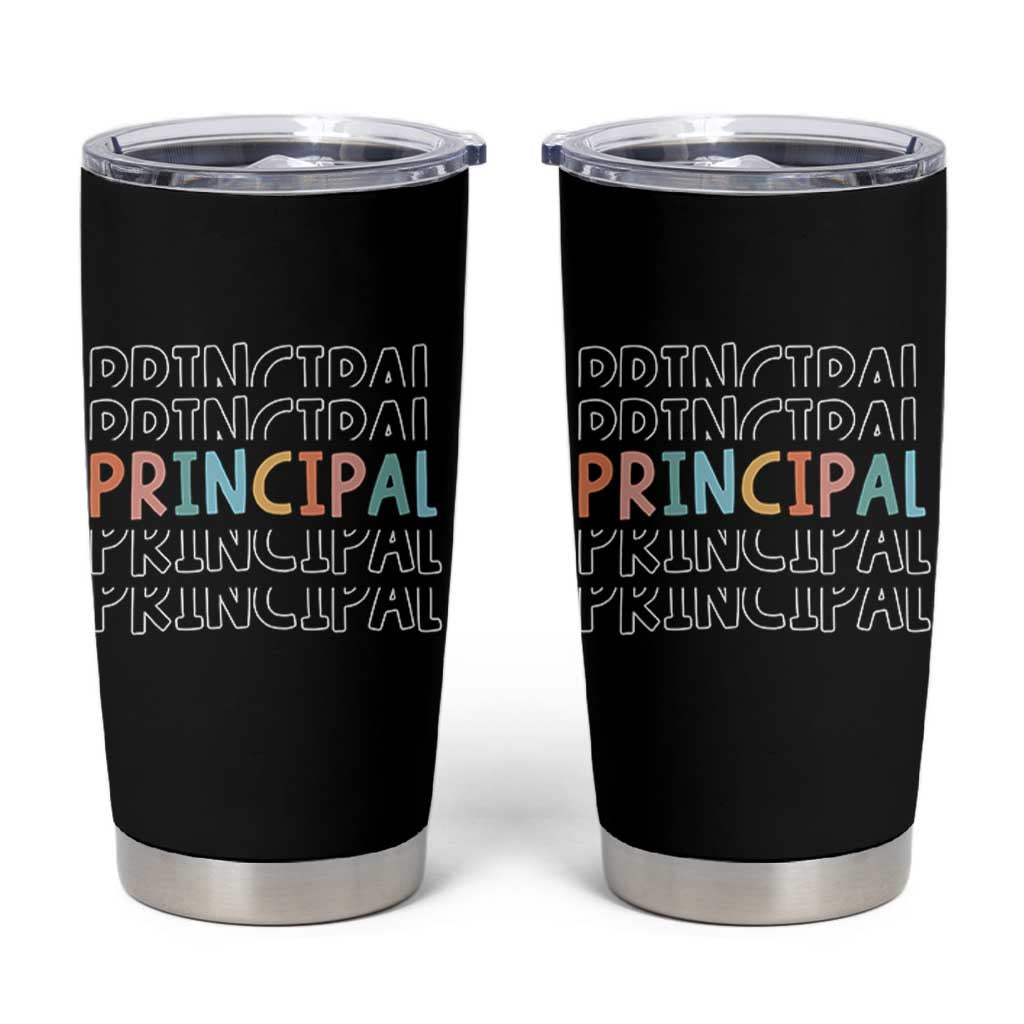 Boho Retro Vintage Principal Back to School Tumbler Cup