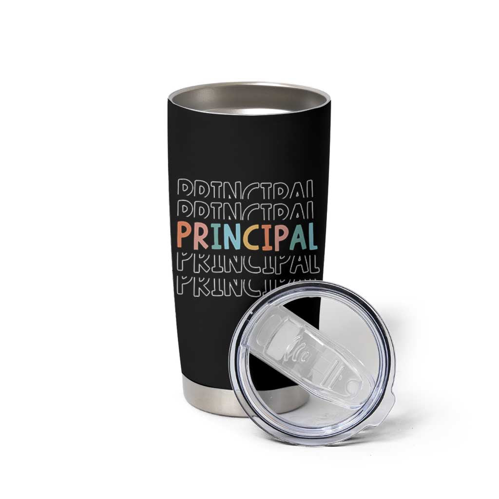 Boho Retro Vintage Principal Back to School Tumbler Cup