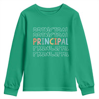Boho Retro Vintage Principal Back to School Youth Sweatshirt