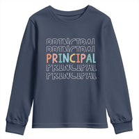 Boho Retro Vintage Principal Back to School Youth Sweatshirt