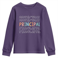 Boho Retro Vintage Principal Back to School Youth Sweatshirt