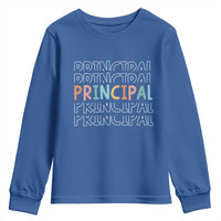 Boho Retro Vintage Principal Back to School Youth Sweatshirt
