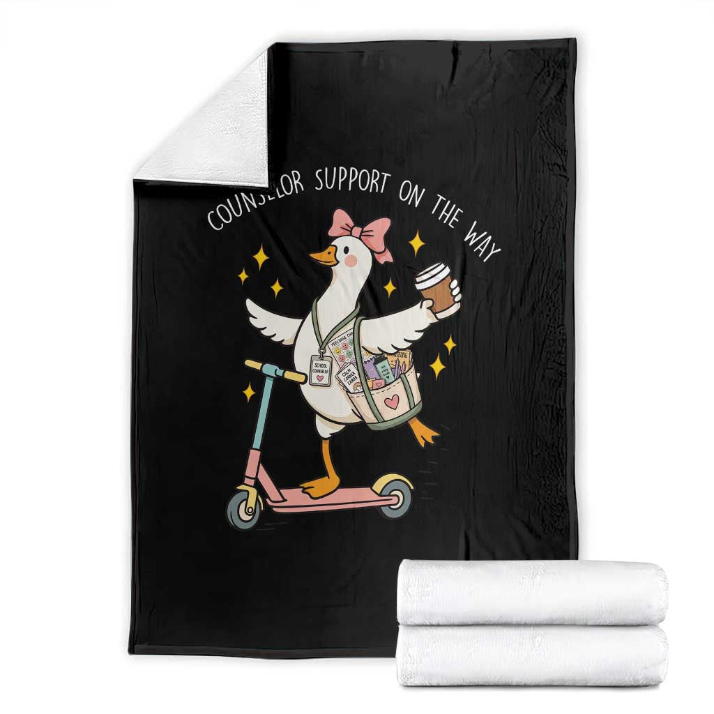 Counselor Support On The Way Throw Blanket Silly Goose School Counselor