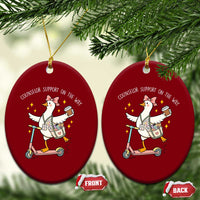 Counselor Support On The Way Ceramic Ornament Silly Goose School Counselor