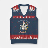 Counselor Support On The Way V-Neck Knit Sweater Vest Silly Goose School Counselor
