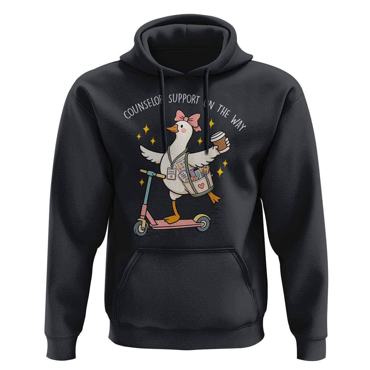 Counselor Support On The Way Hoodie Silly Goose School Counselor