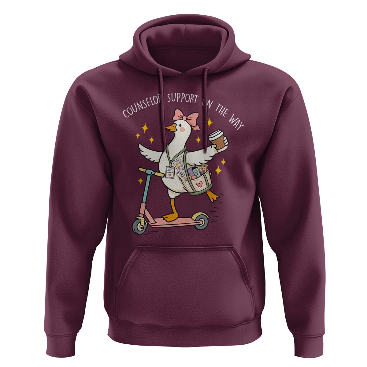 Counselor Support On The Way Hoodie Silly Goose School Counselor