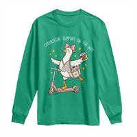 Counselor Support On The Way Long Sleeve Shirt Silly Goose School Counselor