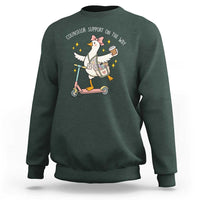 Counselor Support On The Way Sweatshirt Silly Goose School Counselor