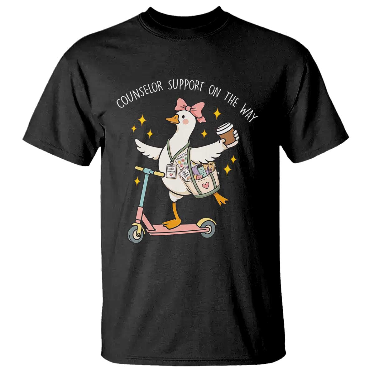Counselor Support On The Way T Shirt Silly Goose School Counselor