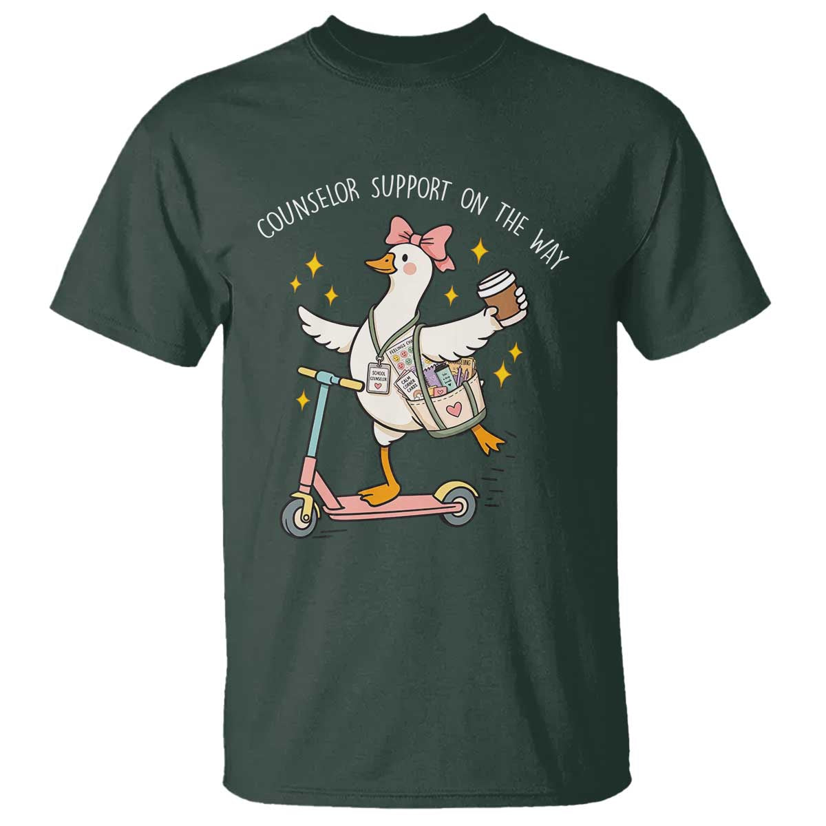 Counselor Support On The Way T Shirt Silly Goose School Counselor