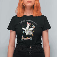 Counselor Support On The Way T Shirt For Women Silly Goose School Counselor