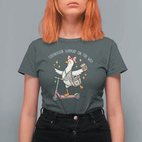 Counselor Support On The Way T Shirt For Women Silly Goose School Counselor