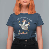 Counselor Support On The Way T Shirt For Women Silly Goose School Counselor