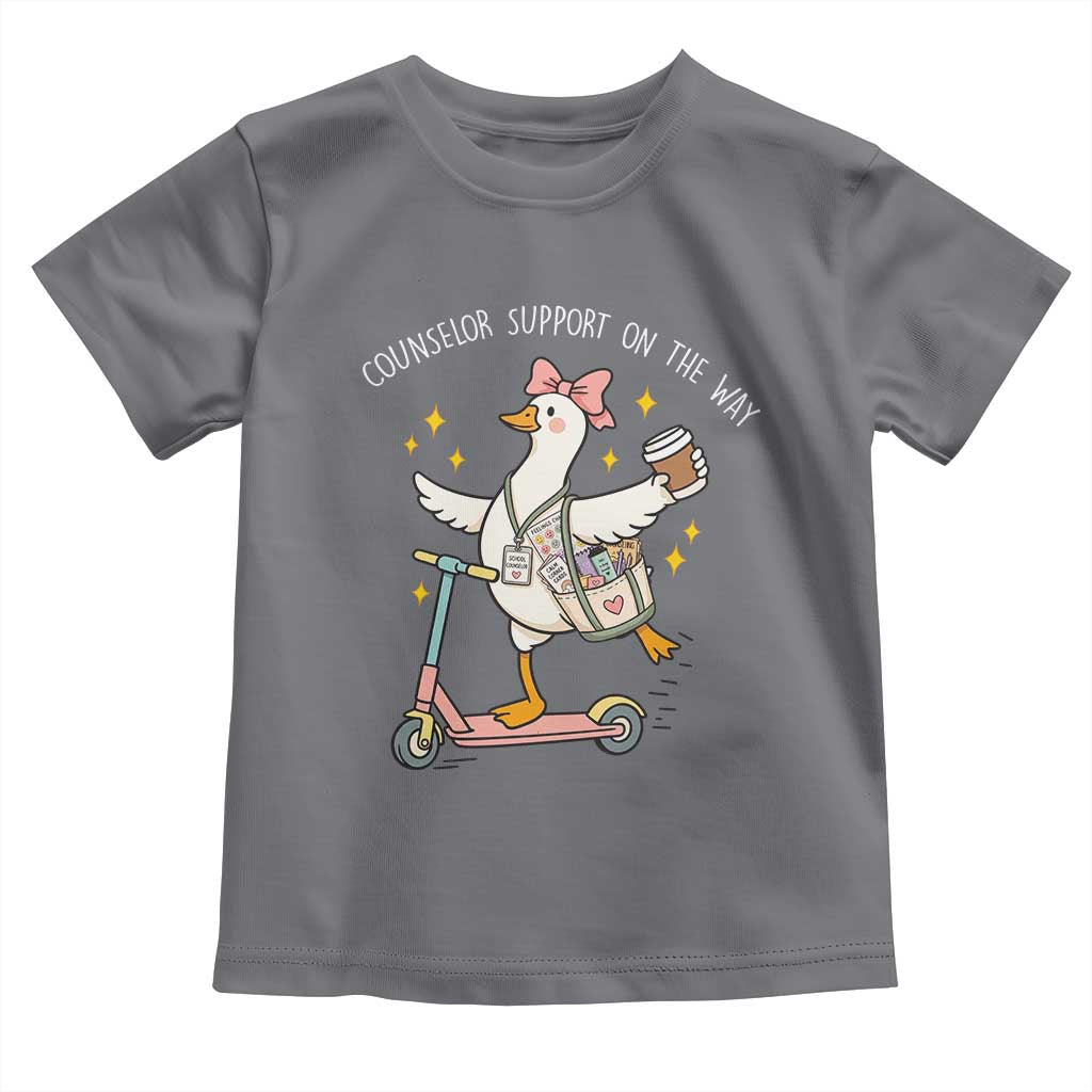Counselor Support On The Way Toddler T Shirt Silly Goose School Counselor
