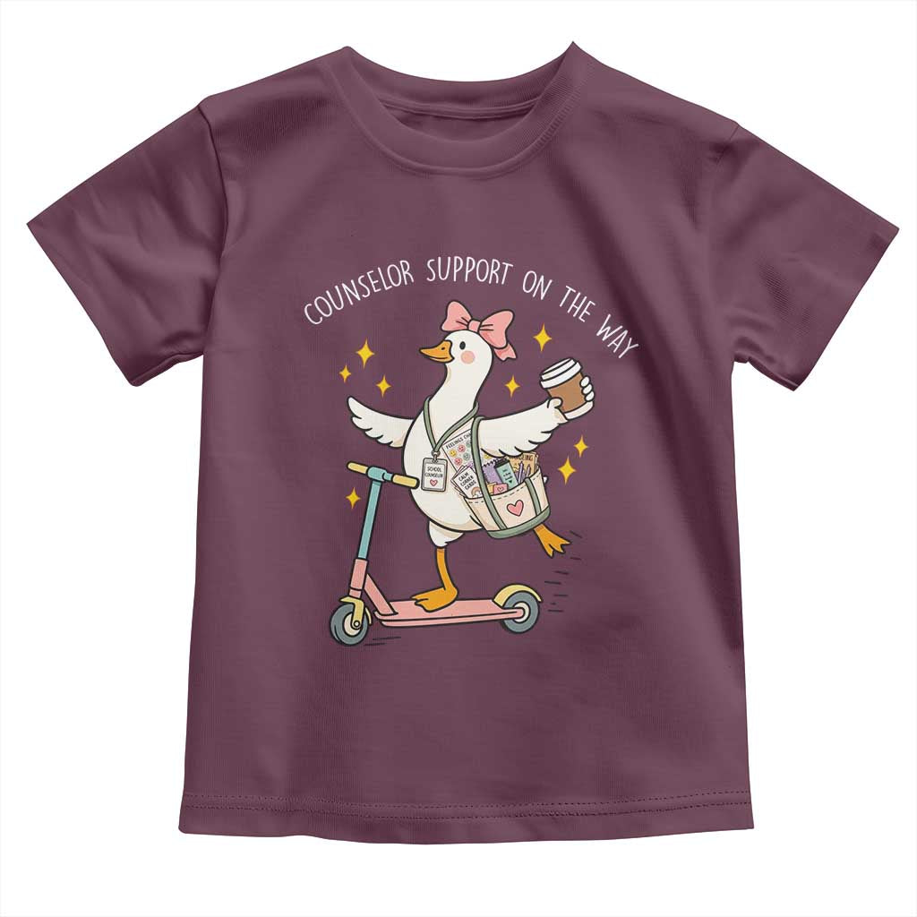 Counselor Support On The Way Toddler T Shirt Silly Goose School Counselor