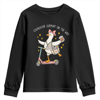 Counselor Support On The Way Youth Sweatshirt Silly Goose School Counselor