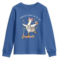 Counselor Support On The Way Youth Sweatshirt Silly Goose School Counselor