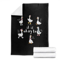 Silly Goose It is Okay to Mental Health Throw Blanket Counselor Special Education