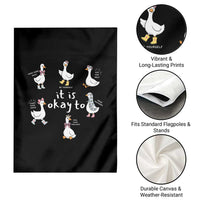 Silly Goose It is Okay to Mental Health Garden Flag Counselor Special Education