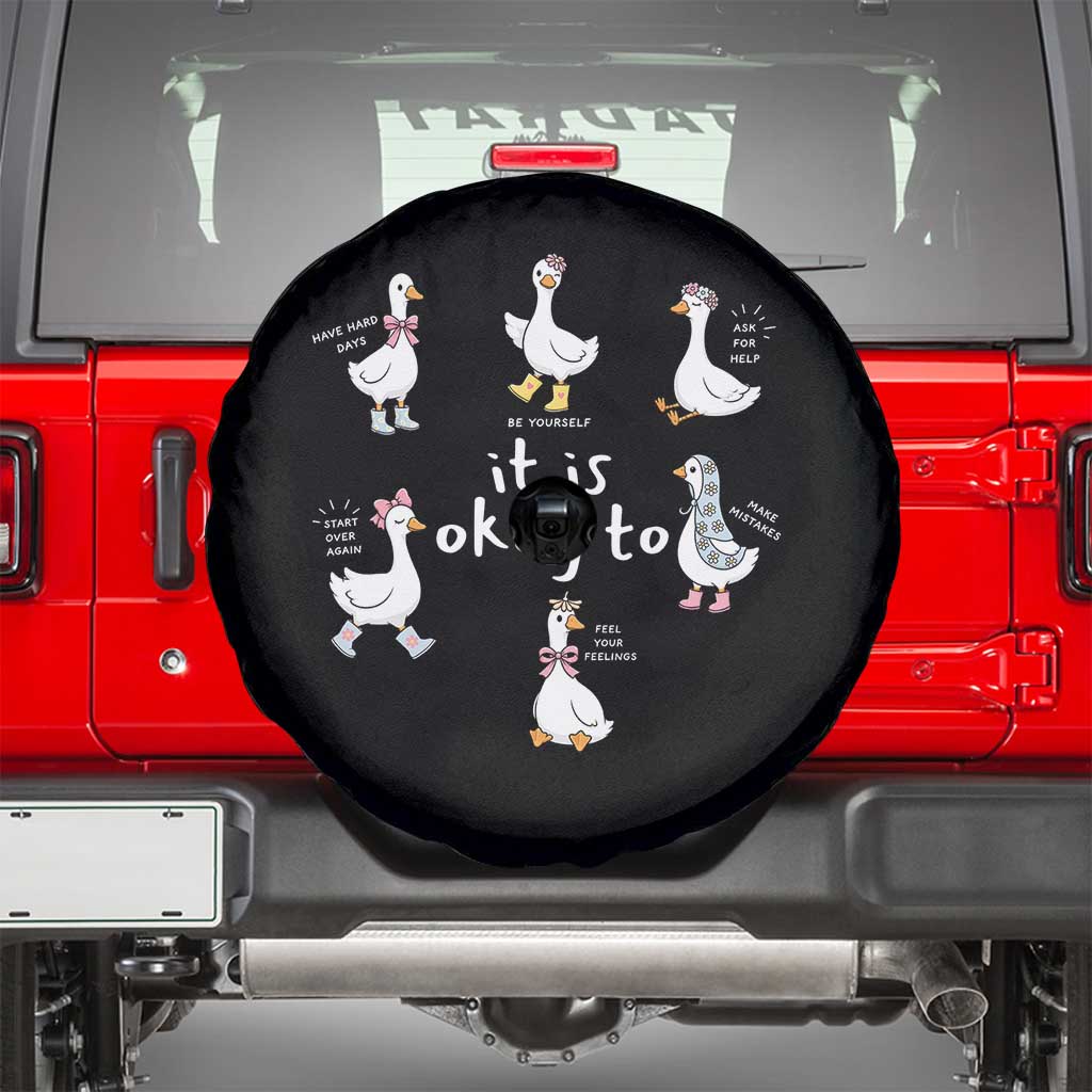 Silly Goose It is Okay to Mental Health Spare Tire Cover Counselor Special Education