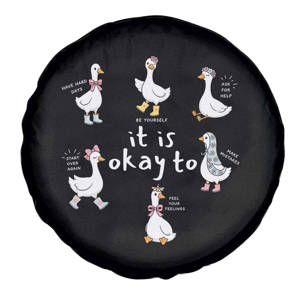 Silly Goose It is Okay to Mental Health Spare Tire Cover Counselor Special Education