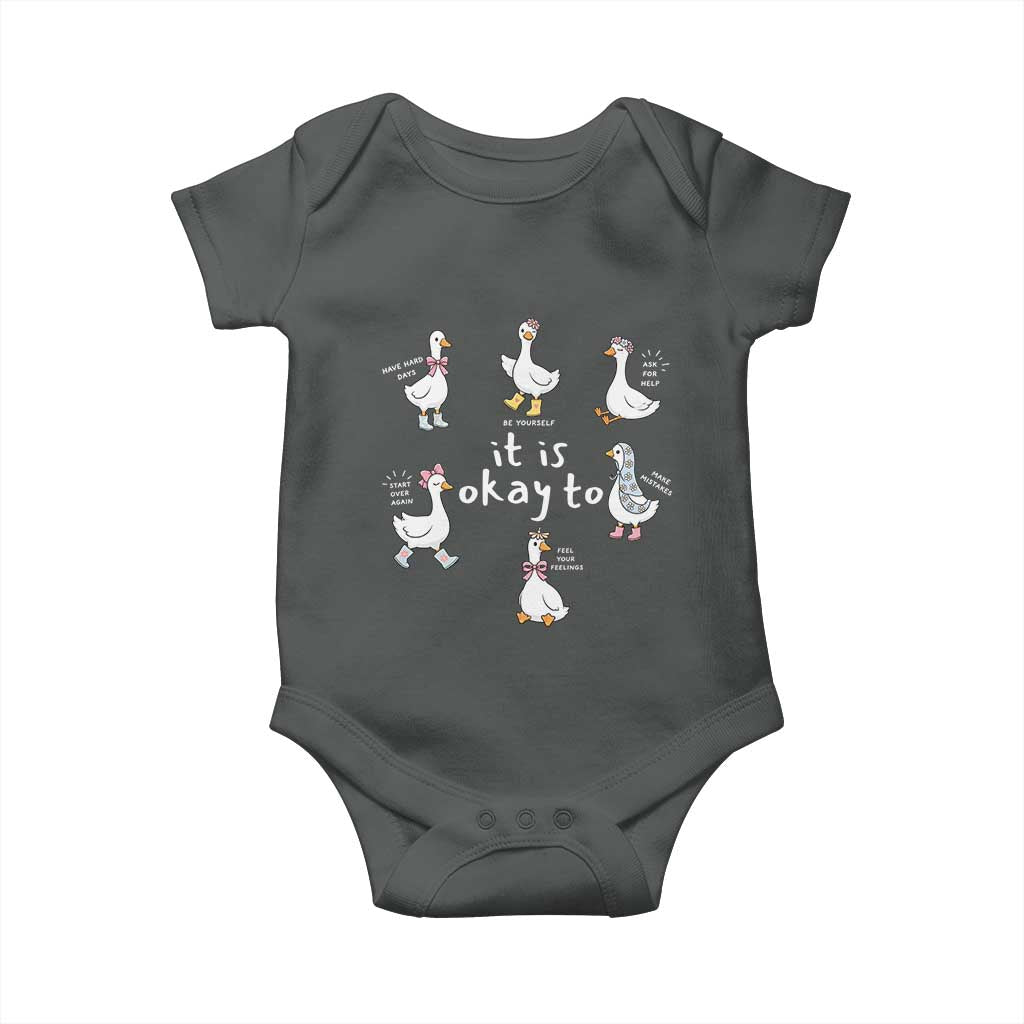 Silly Goose It is Okay to Mental Health Baby Onesie Counselor Special Education