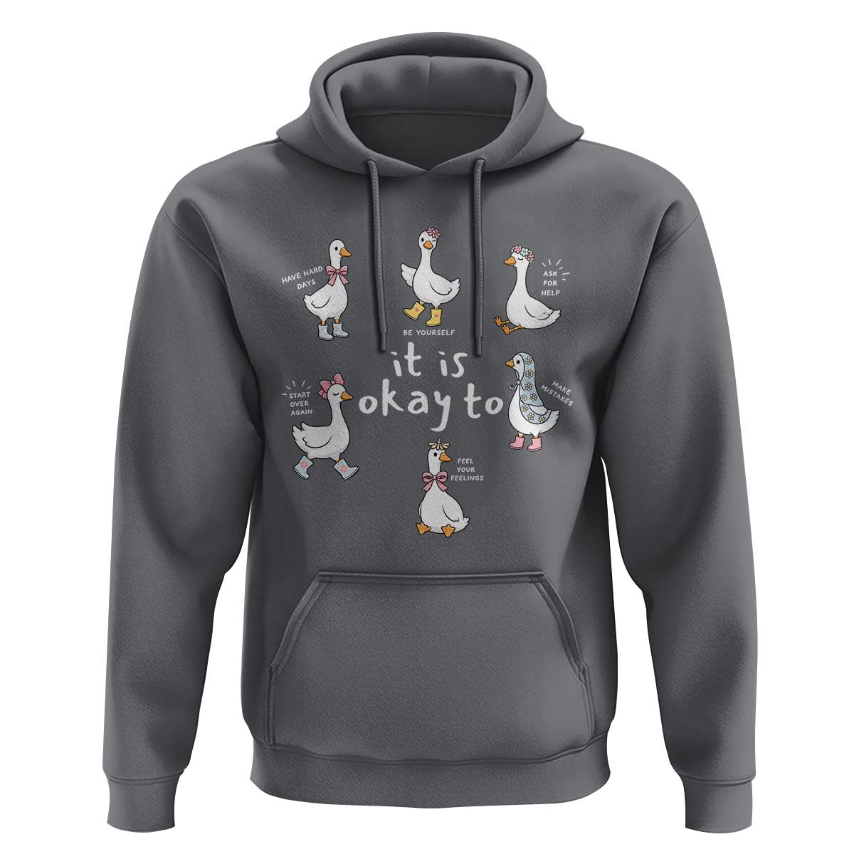 Silly Goose It is Okay to Mental Health Hoodie Counselor Special Education