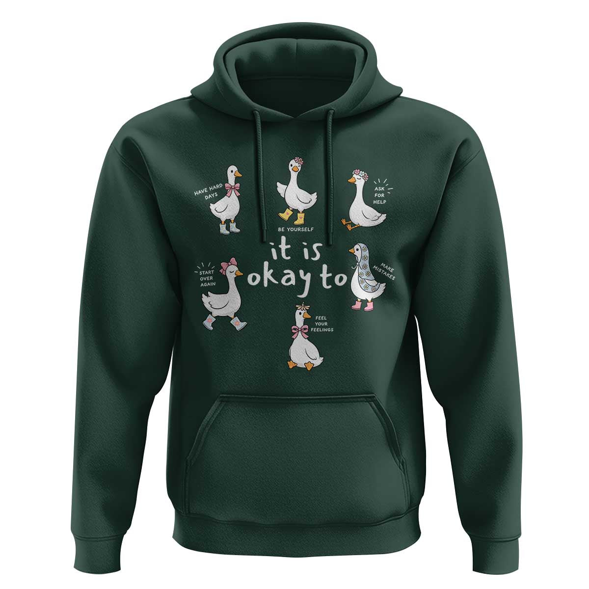 Silly Goose It is Okay to Mental Health Hoodie Counselor Special Education